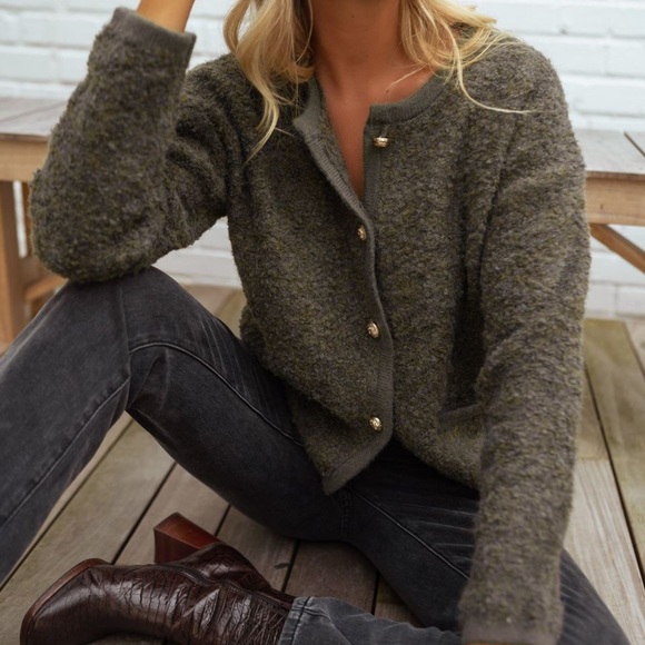 Green Chlo Cardigan - Picture 1 of 6